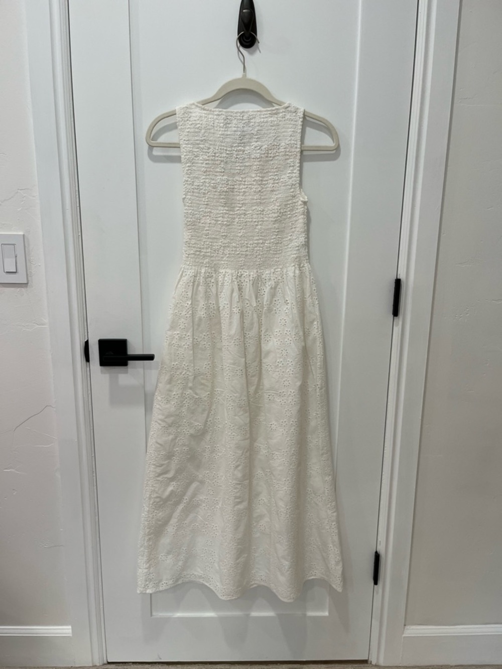Hill House white Eyelet smocked Nap Dress - Picture 4 of 13